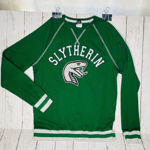 Harry Potter Wizarding World Green Slytherin Snake Sweatshirt S - Picture 10 of 10